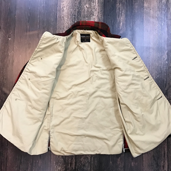 PURITAN Vintage Buffalo Plaid Coat - Picture 6 of 7